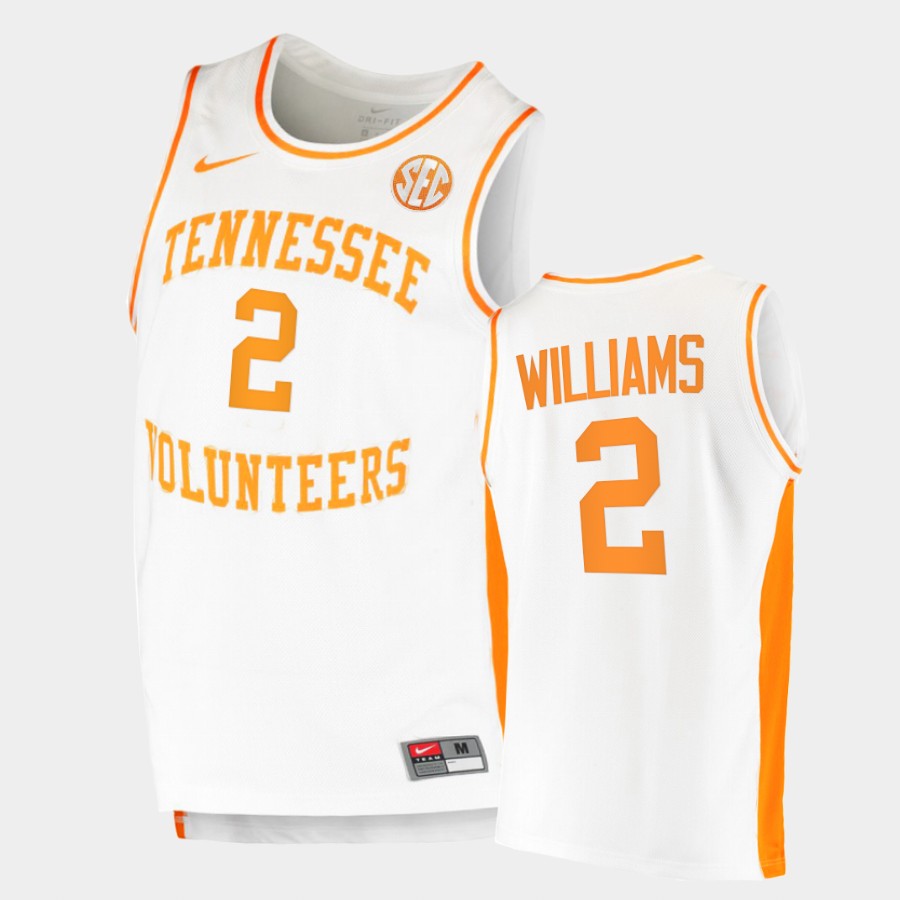 Men's Tennessee Volunteers #2 Grant Williams Nike 2020 White Retro College Basketball Jersey
Men's Tennessee Volunteers #2 Grant Williams Nike 2020 White Retro College Basketball Jersey