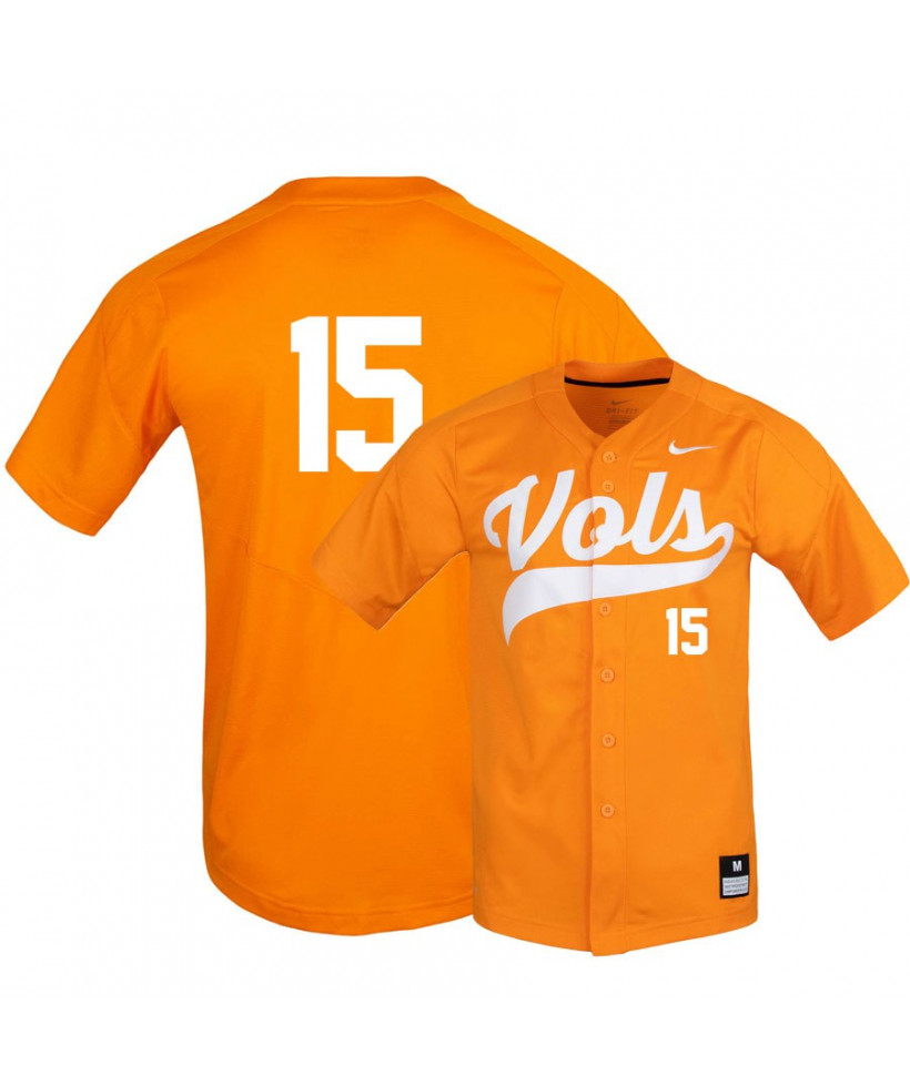 Nike Tennessee Volunteers #15 Kody Davidson Elite Orange Baseball Jersey