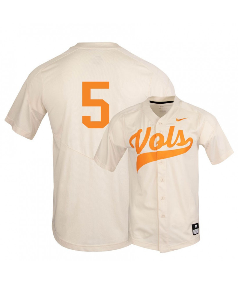 Nike Tennessee Volunteers 5 Zach Daniels Elite White Baseball Jersey