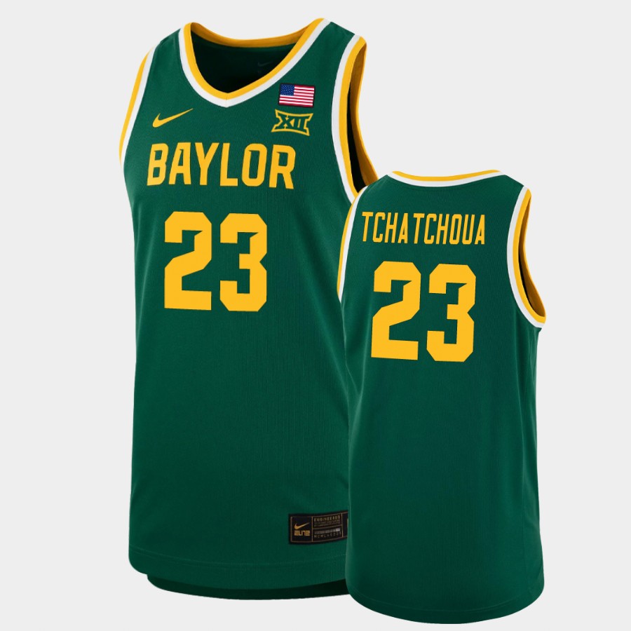 Men's Baylor Bears #23 Jonathan Tchamwa Tchatchoua Nike Green NCAA College Basketball Jersey Men's Baylor Bears #23 Jonathan Tchamwa Tchatchoua Nike Green NCAA College Basketball Jersey