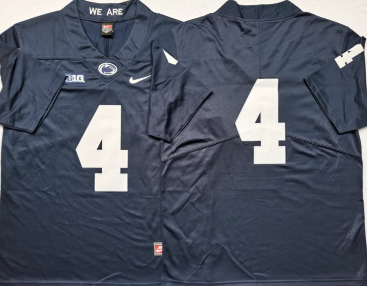 Men's Penn State Nittany Lions #4 Journey Brown Nike Navy College Game Football Jersey Men's Penn State Nittany Lions #4 Journey Brown Nike Navy College Game Football Jersey
