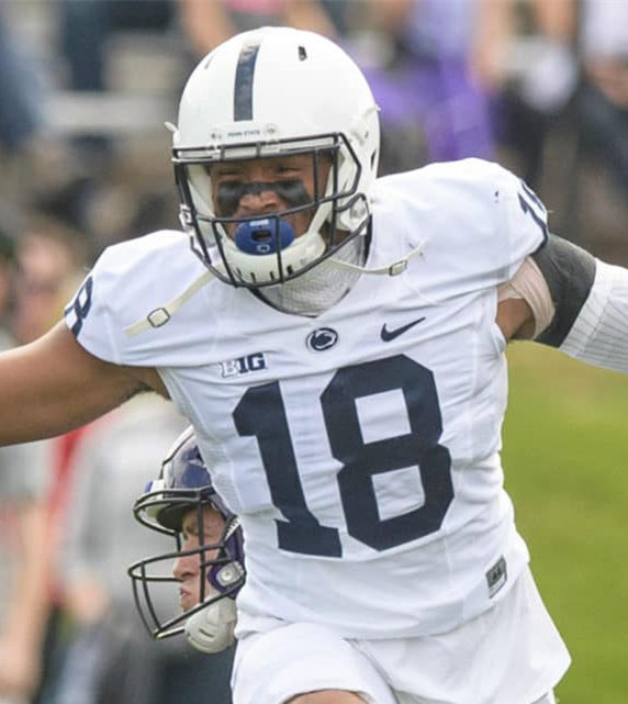 Men's Penn State Nittany Lions #18 Shaka Toney Nike White College Game Football Jersey 