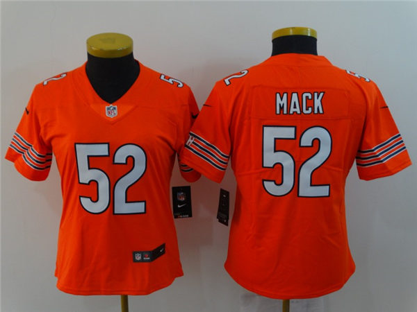 Women's Chicago Bears #52 Khalil Mack  Nike Orange Game Jersey