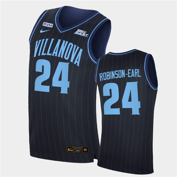 Mens Villanova Wildcats #24 Jeremiah Robinson-Earl Stitched Nike 2020 Navy College Basketball Jersey Mens Villanova Wildcats #24 Jeremiah Robinson-Earl Stitched Nike 2020 Navy College Basketball Jersey