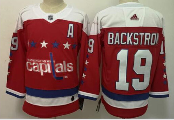 Youth Washington Capitals #19 Nicklas Backstrom adidas Red Alternate Jersey