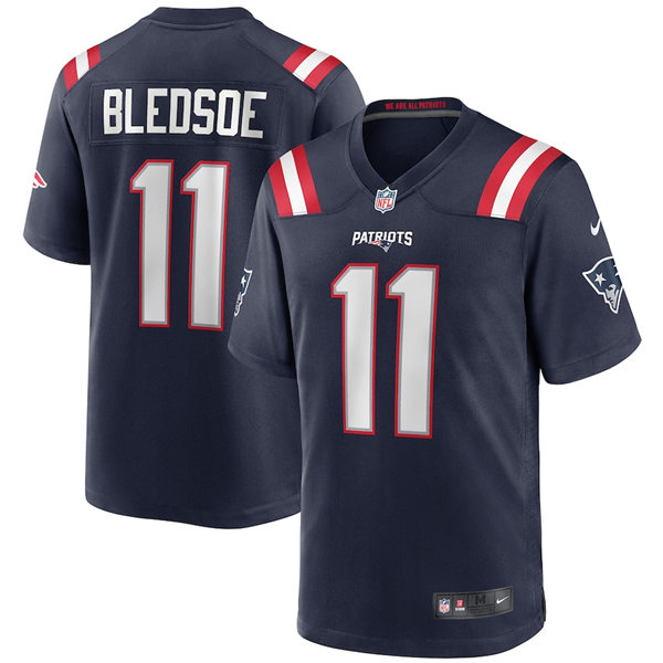 Youth New England Patriots Retired Player #11 Drew Bledsoe  Navy Nike Color Rush Vapor Player Limited Jersey 