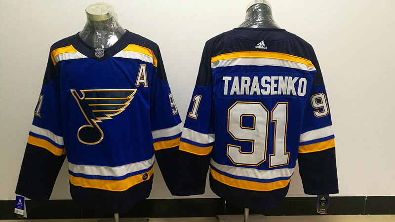 Womens St. Louis Blues #91 Vladimir Tarasenko adidas Home Blue Jersey