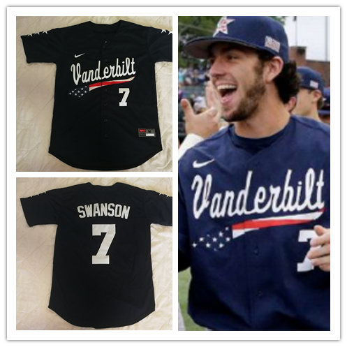 Mens Youth Vanderbilt Commodores #7 Dansby Swanson Nike Navy College Baseball Jersey Mens Youth Vanderbilt Commodores #7 Dansby Swanson Nike Navy College Baseball Jersey