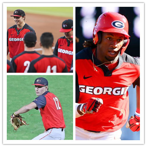 Georgia Bulldogs Custom Nike Red Pullover College Baseball Game Jersey