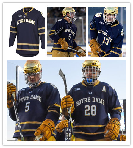 Notre Dame Fighting Irish Custom 2018 Navy Limited Hockey Jersey
