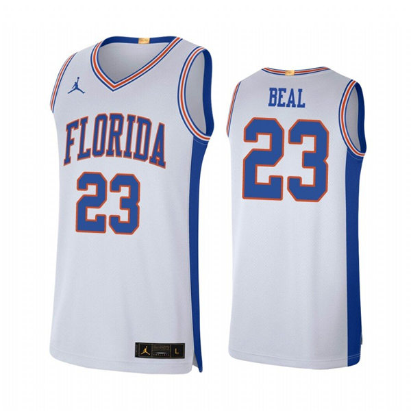 Men's Youth Florida Gators #23 Bradley Beal White Retro Jordan Brand College Baketball Jersey Men's Youth Florida Gators #23 Bradley Beal White Retro Jordan Brand College Baketball Jersey