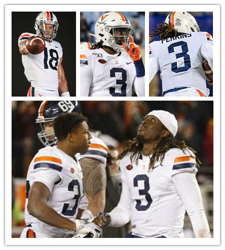 Virginia Cavaliers Custom White Nike Football Game Jersey