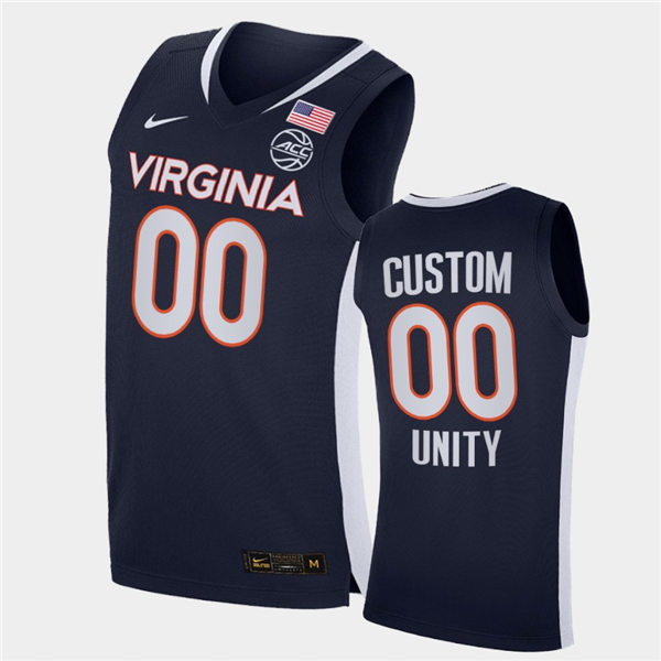 Virginia Cavaliers Custom Nike 2020 Navy Basketball Jersey