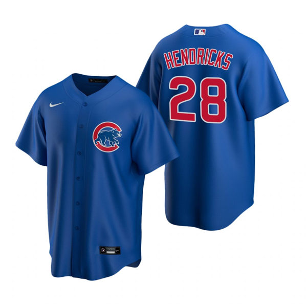 Youth Chicago Cubs #28 Kyle Hendricks Nike Royal Alternate Jersey