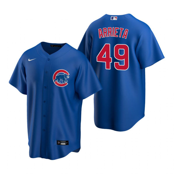 Youth Chicago Cubs #49 Jake Arrieta Nike Royal Alternate Jersey