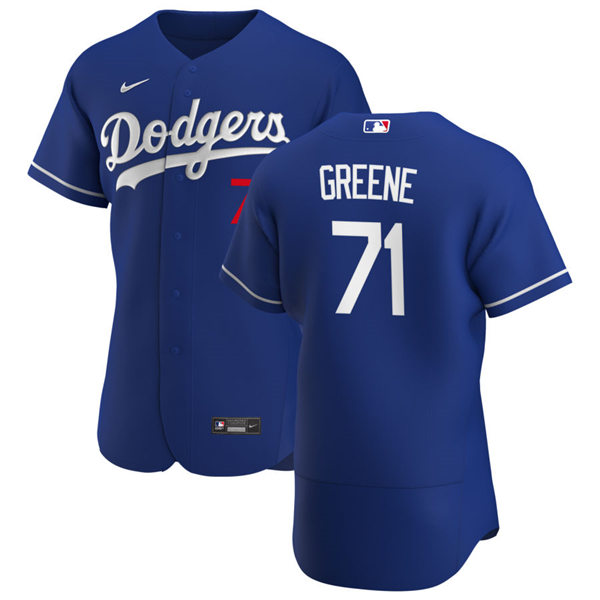 Mens Los Angeles Dodgers #71 Conner Greene Nike Royal Alternate FlexBase Jersey