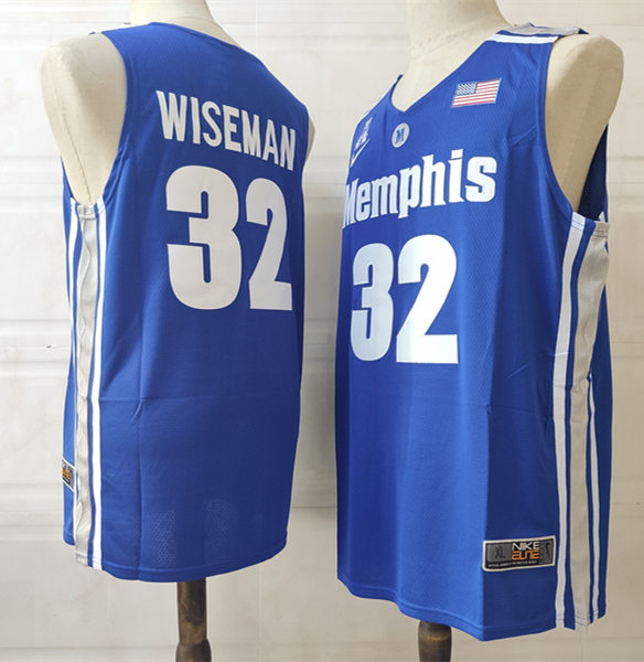 Mens Memphis Tigers #32 James Wiseman Nike 2020 Blue Memphis College Basketball Jersey Mens Memphis Tigers #32 James Wiseman Nike 2020 Blue Memphis College Basketball Jersey