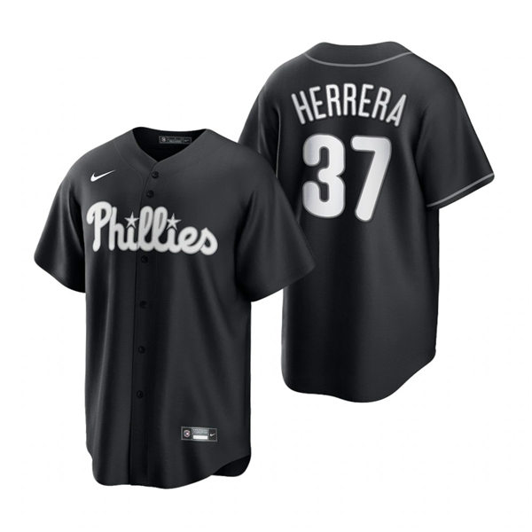 Mens Philadelphia Phillies #37 Odubel Herrera Nike 2021 Black Fashion Jersey