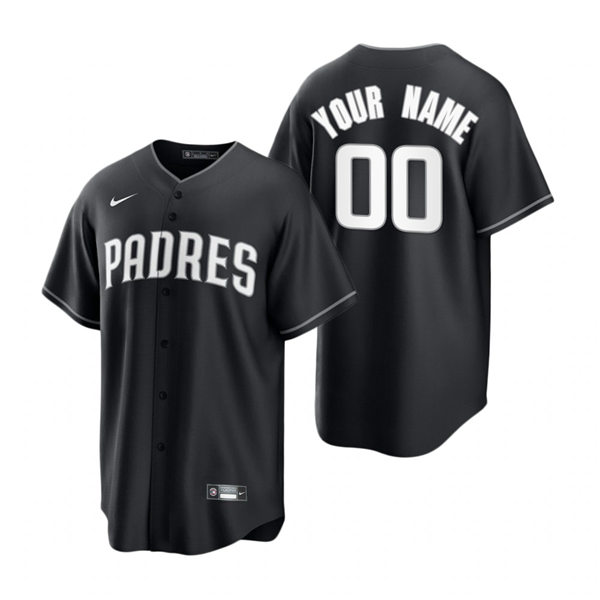 Mens Youth San Diego Padres Custom Nike Black Fashion Jersey