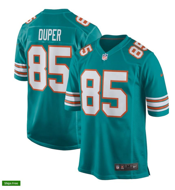 Youth Miami Dolphins Retired Player #85 Mark Duper Nike Aqua Retro Alternate Vapor Limited Jersey 