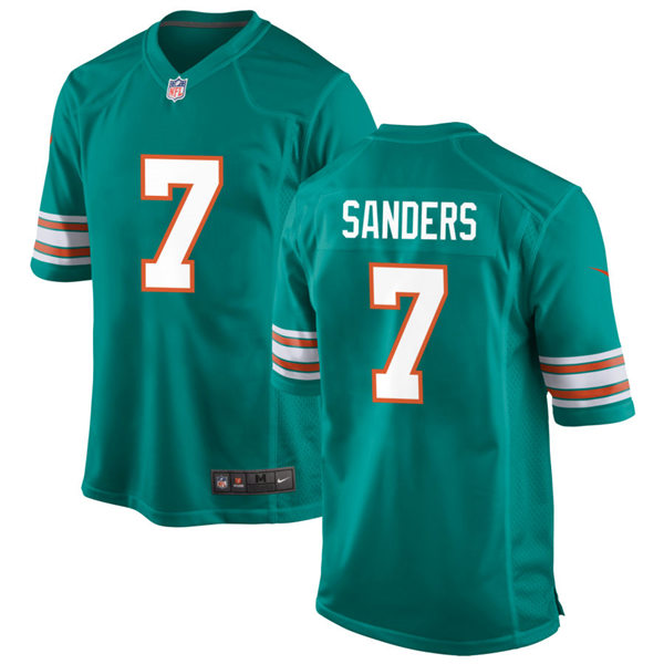 Youth Miami Dolphins #7 Jason Sanders  Nike Aqua Retro Alternate Vapor Limited Jersey