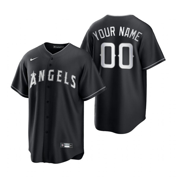 Los Angeles Angels Custom Nike Black Fashion Jersey