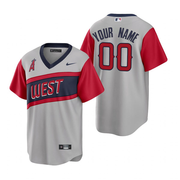 Los Angeles Angels Custom Nike Gray 2021 Little League Classic Jersey