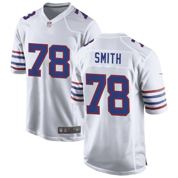 Youth Buffalo Bills Retired Player #78 Bruce Smith Nike White Alternate Retro Vapor Limited Jersey