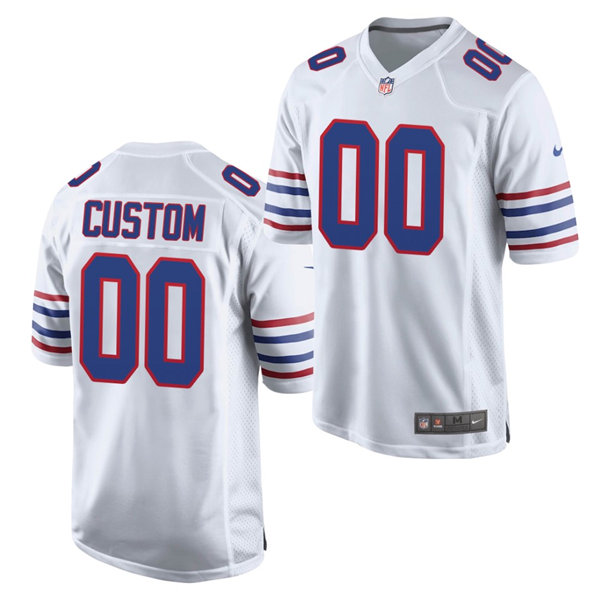 Buffalo Bills Custom Nike White Alternate Retro Jersey