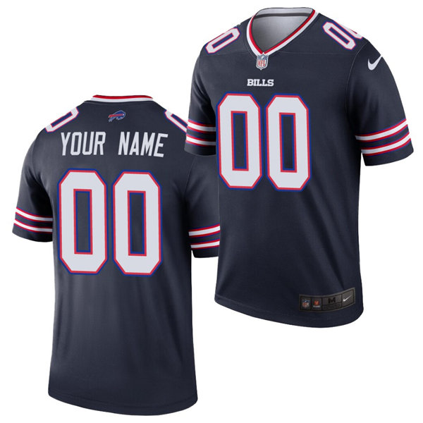 Buffalo Bills Custom Nike Navy Inverted Limited Jersey