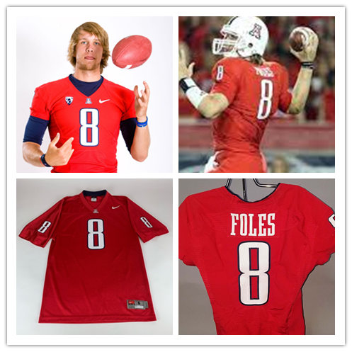 Arizona Wildcats Custom Nike Red 2012 PAC12 Retro Football Jersey