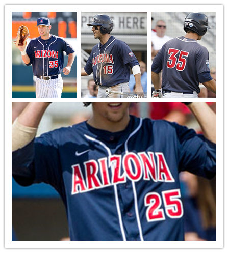 Mens Youth Arizona Wildcats Custom Nike 2018 Nave with stripe Baseball Jersey