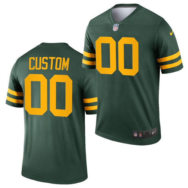 Green Bay Packers Custom Nike Green Retro 1950s Throwback Jersey