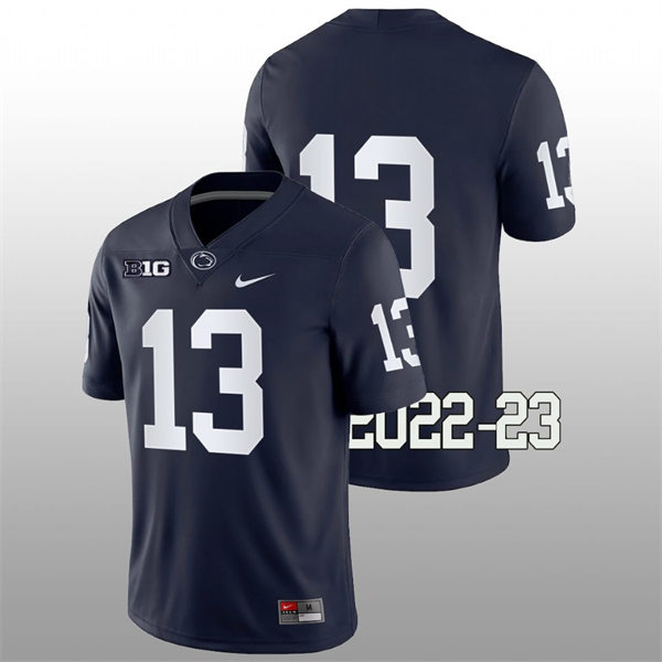 Mens Penn State Nittany Lions #13 Cristian Driver Nike Navy College Game Football Jersey