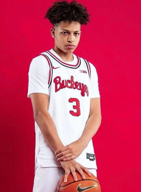 Men's #3 Paul Mobley Ohio State Buckeyes Elite Nike White Stitched College Basketball Jersey