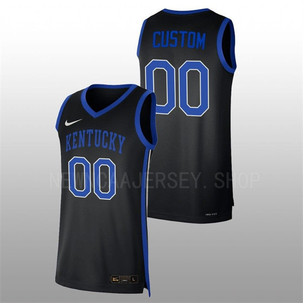 Kentucky Wildcats Custom Nike Black 2025-26 College Basketball Game Jersey