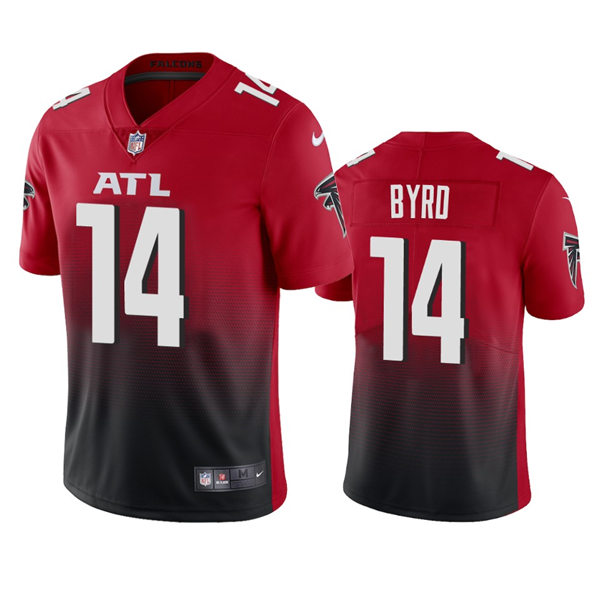 Men's Atlanta Falcons #14 Damiere Byrd Nike Red 2nd Alternate Vapor Limited Jersey