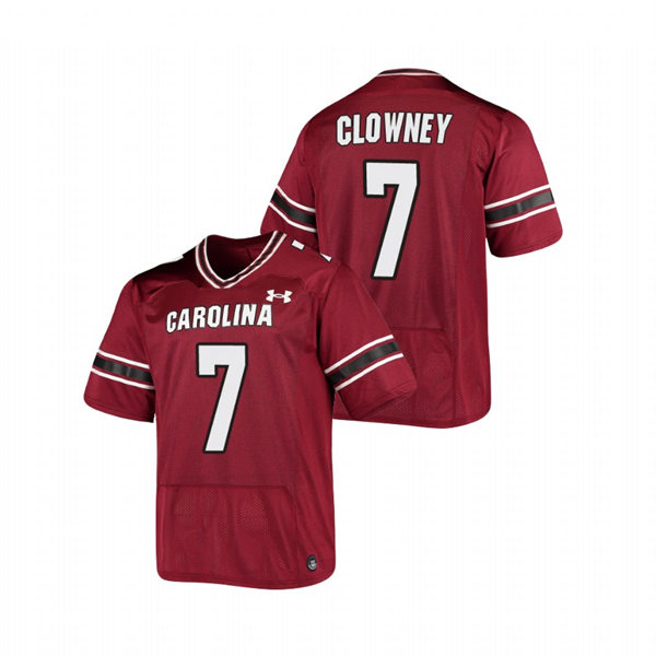 Mens South Carolina Gamecocks #7 Jadeveon Clowney Garnet College Football Game Jersey