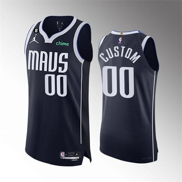 Dallas Mavericks Custom Nike Navy Statement Edition Jersey