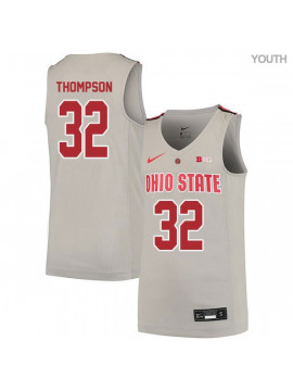 Youth's #32 Trevor Thompson Ohio State Buckeyes Elite Nike Gray Stitched College Basketball Jersey