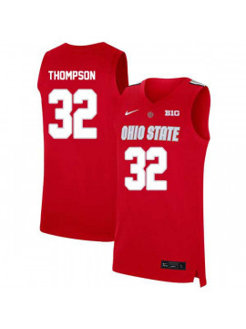 Men's #32 Trevor Thompson Ohio State Buckeyes Elite Nike Scarlet Stitched College Basketball Jersey