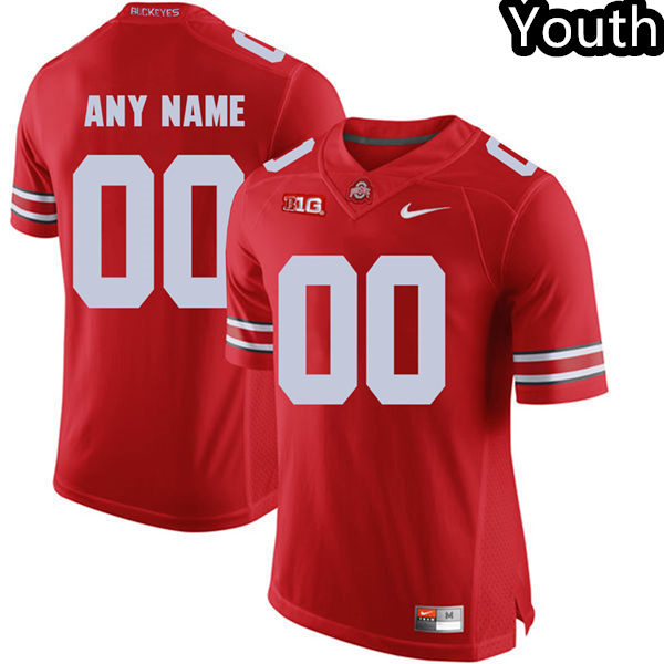 Youth's Custom Ohio State Buckeyes Stitched College Football Game Jersey Nike Scarlet S-3XL