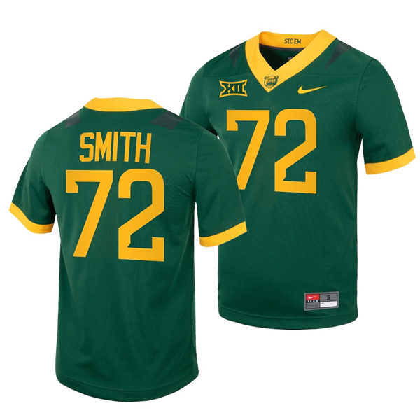 Mens Baylor Bears #72 Jason Smith Nike Green College Football Game Jersey