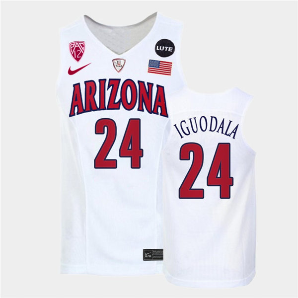 Mens Arizona Wildcats #24 Andre Iguodala Nike White Retro College Basketball Jersey Mens Arizona Wildcats #24 Andre Iguodala Nike White Retro College Basketball Jersey