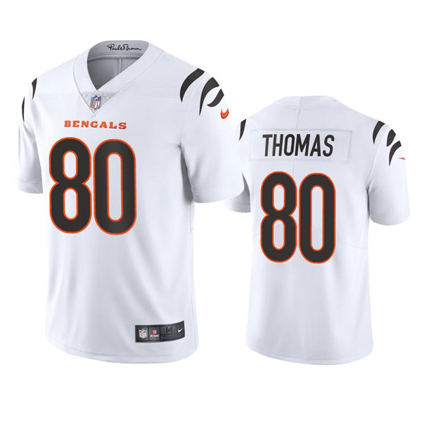 Men's Cincinnati Bengals #80 Mike Thomas Nike White Away Vapor Limited Jersey