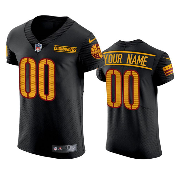 Washington Commanders Custom Nike 2024 Black Alternate Vapor Limited Jersey