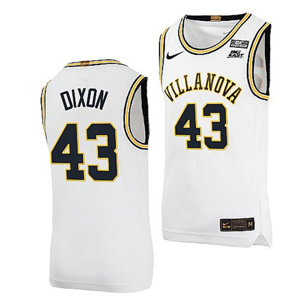 Mens Youth Villanova Wildcats #43 Eric Dixon Nike White Retro Basketball Jersey