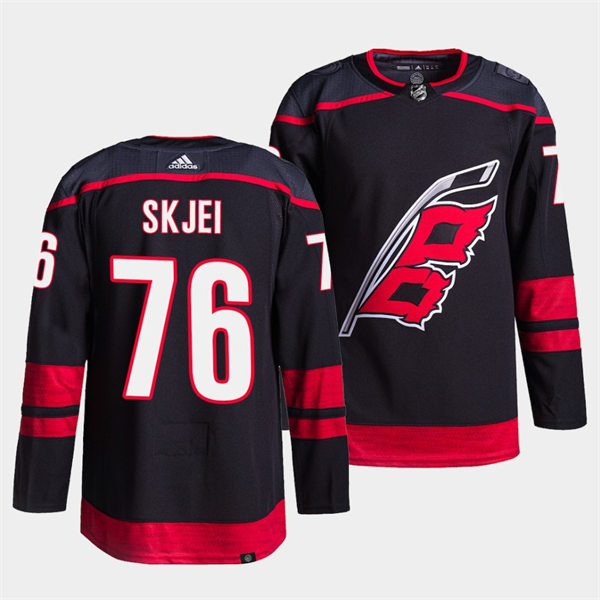 Men's Carolina Hurricanes #76 Brady Skjei Adidas Black Alternate Player Jersey