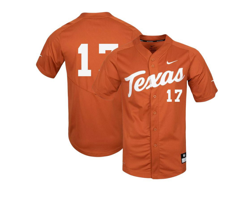 Men's Texas Longhorns # 17 Ivan Melendez Nike Orange College Baseball Game Jersey