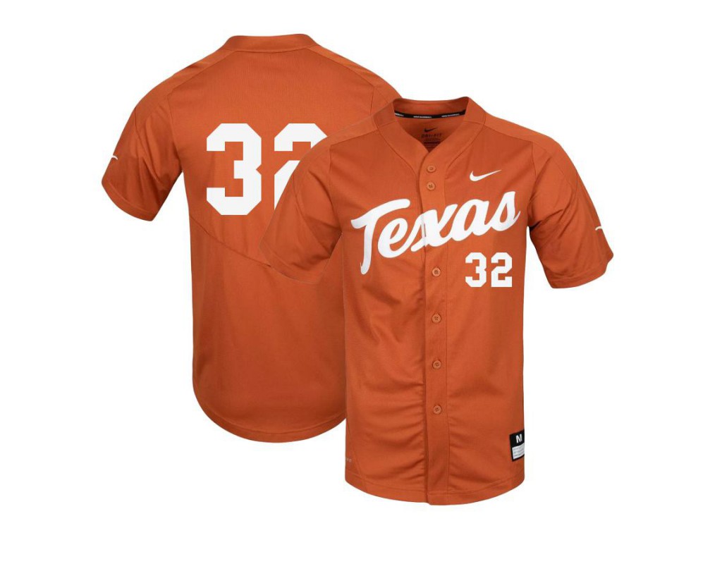 Men's Texas Longhorns #32 Ty Madden Nike Orange College Baseball Game Jersey